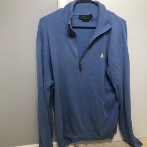 Blue polo Ralph Lauren quarter zip